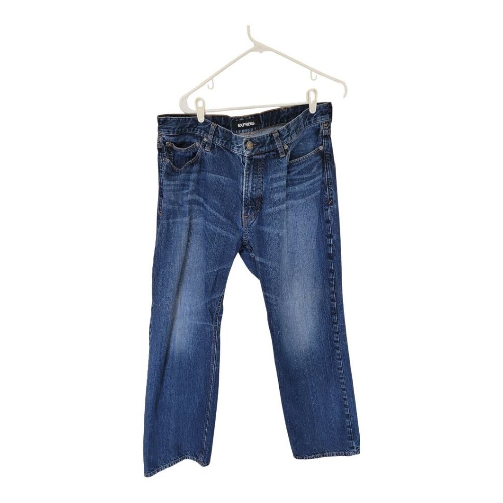 Men's Express Jeans Original Loose Boot Size 38x32